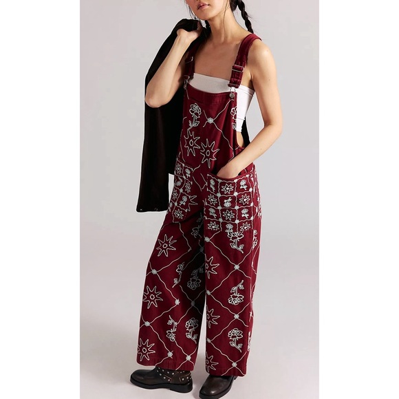 Free People / We The Free Rising Sun Overalls